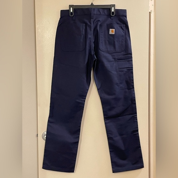 CARHARTT NWOT Relaxed Fit Rugged Flex Utility Work Pant in Navy - Picture 3 of 5